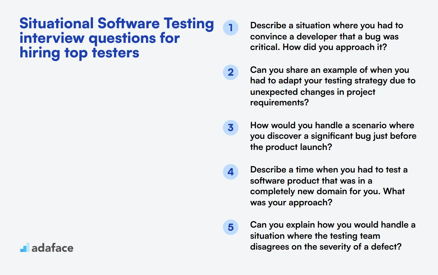 10 situational Software Testing interview questions for hiring top testers