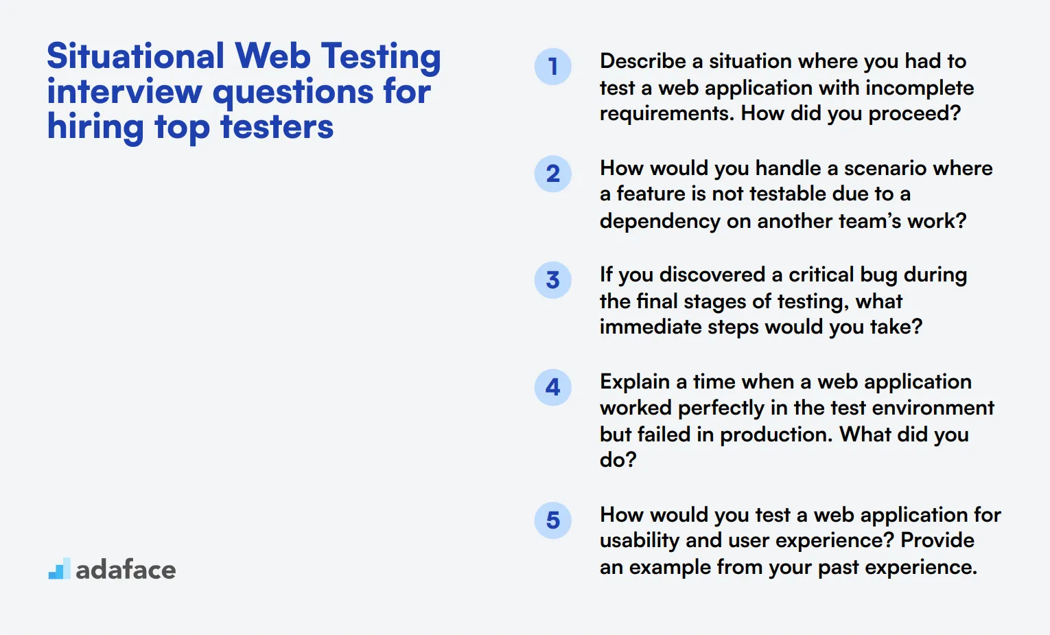 8 situational Web Testing interview questions for hiring top testers