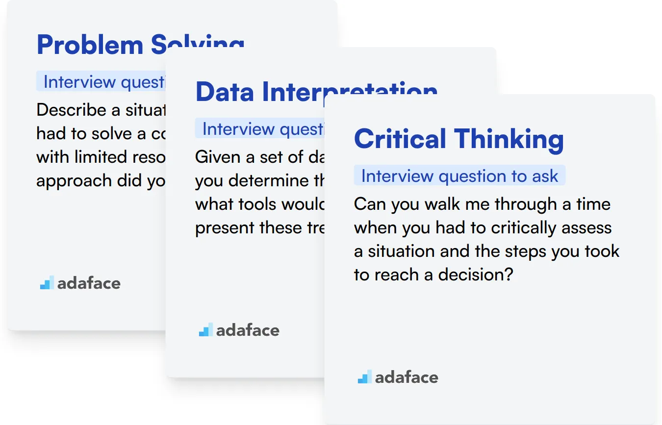 Which Analytical Skills skills should you evaluate during the interview phase?