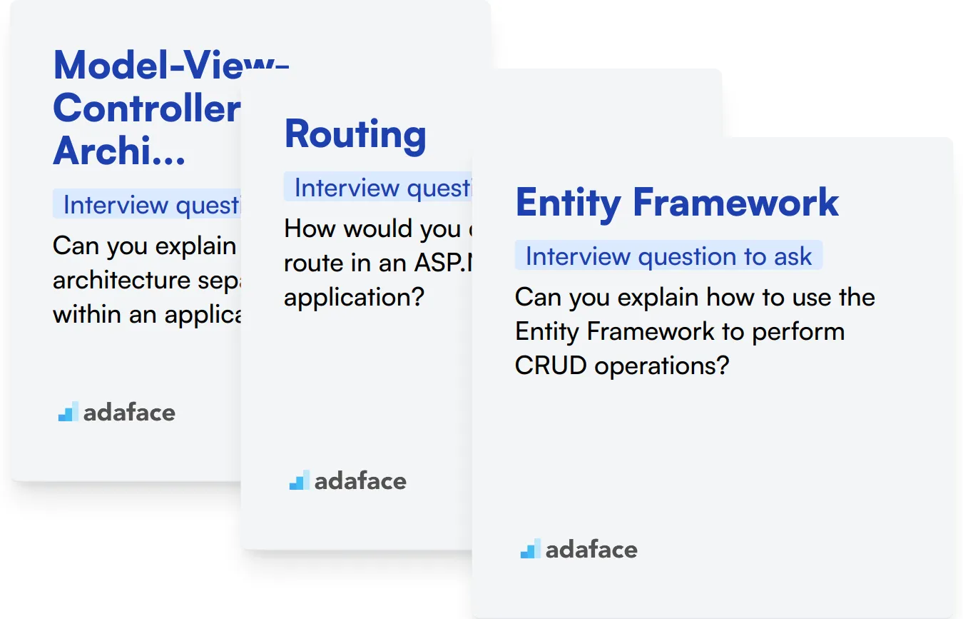 Which ASP.NET MVC skills should you evaluate during the interview phase?