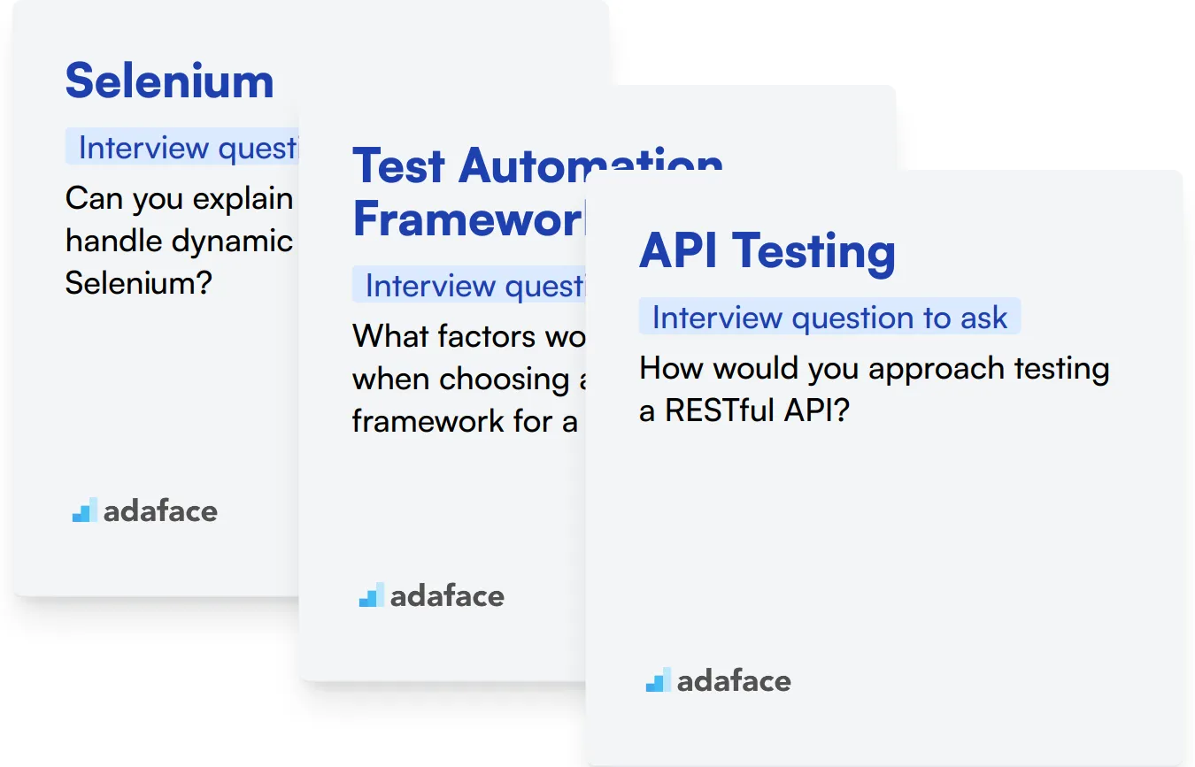 Which Automation Testing skills should you evaluate during the interview phase?