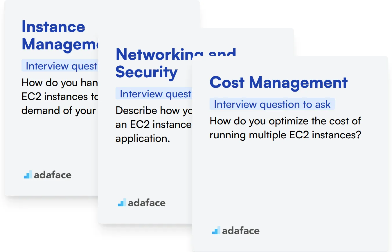 Which AWS EC2 skills should you evaluate during the interview phase?