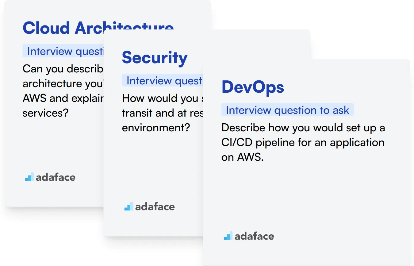 Which AWS skills should you evaluate during the interview phase?