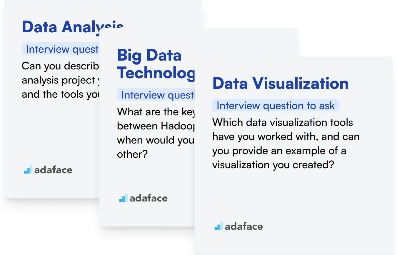 Which Big Data skills should you evaluate during the interview phase?