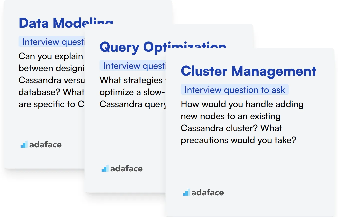 Which Cassandra skills should you evaluate during the interview phase?