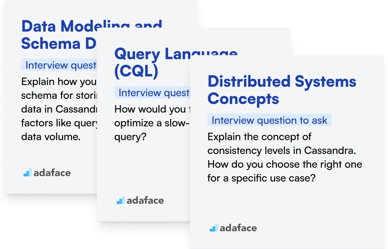 Which Cassandra skills should you evaluate during the interview phase?
