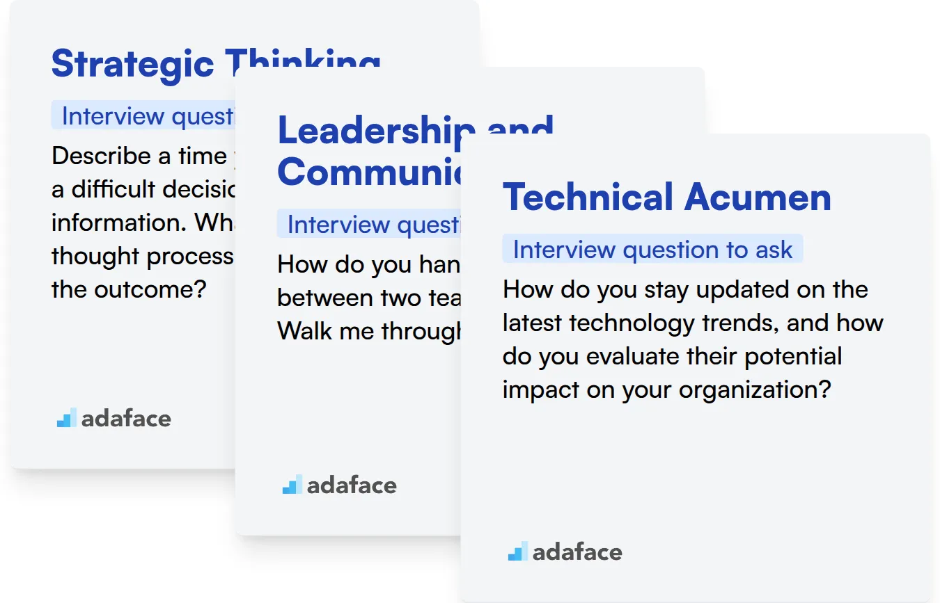 Which Chief Information Officer skills should you evaluate during the interview phase?