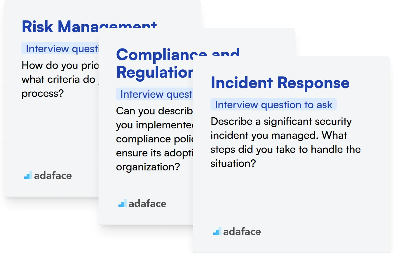 Which Chief Information Security Officer skills should you evaluate during the interview phase?