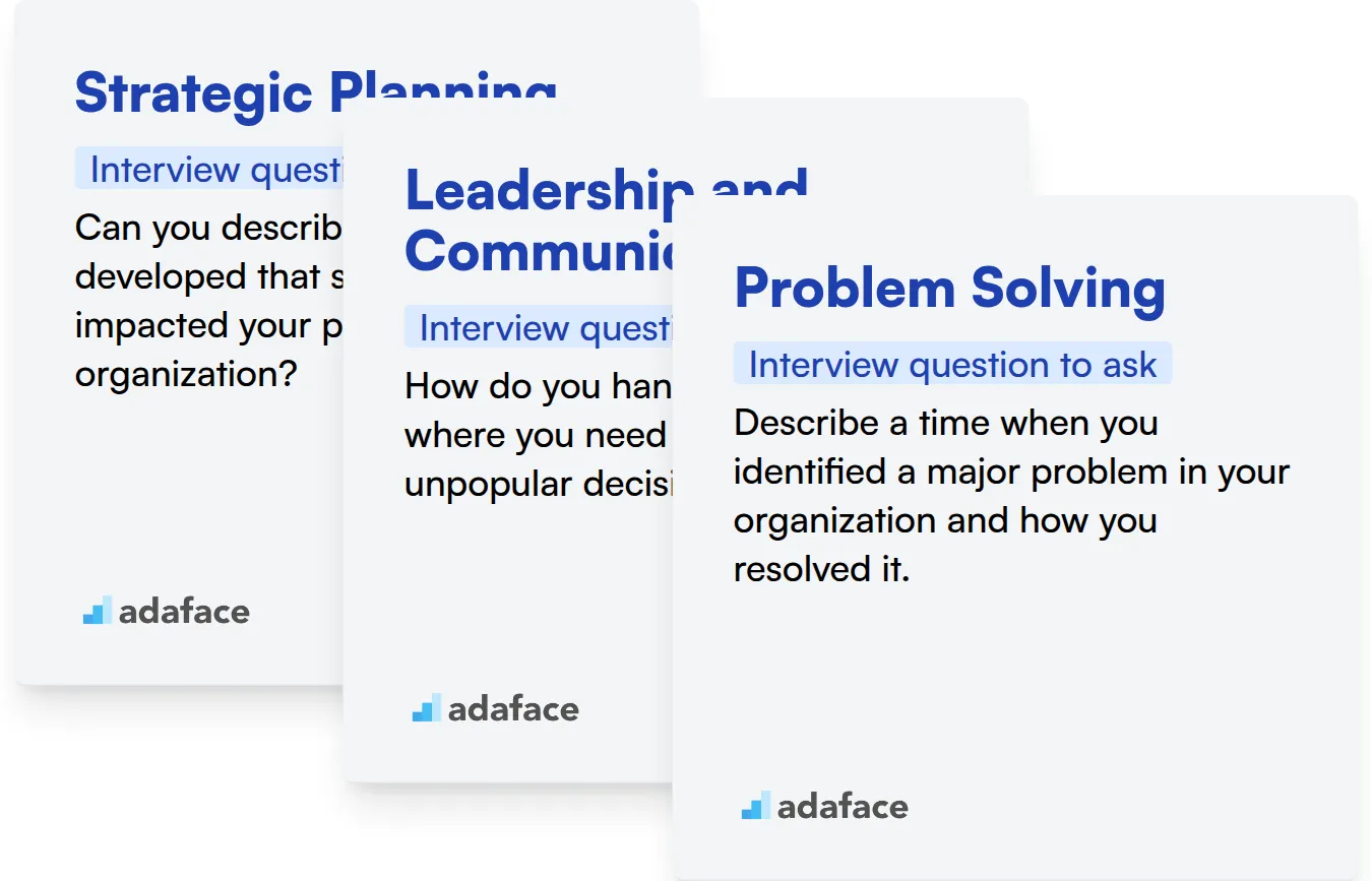 Which Chief Of Staff skills should you evaluate during the interview phase?