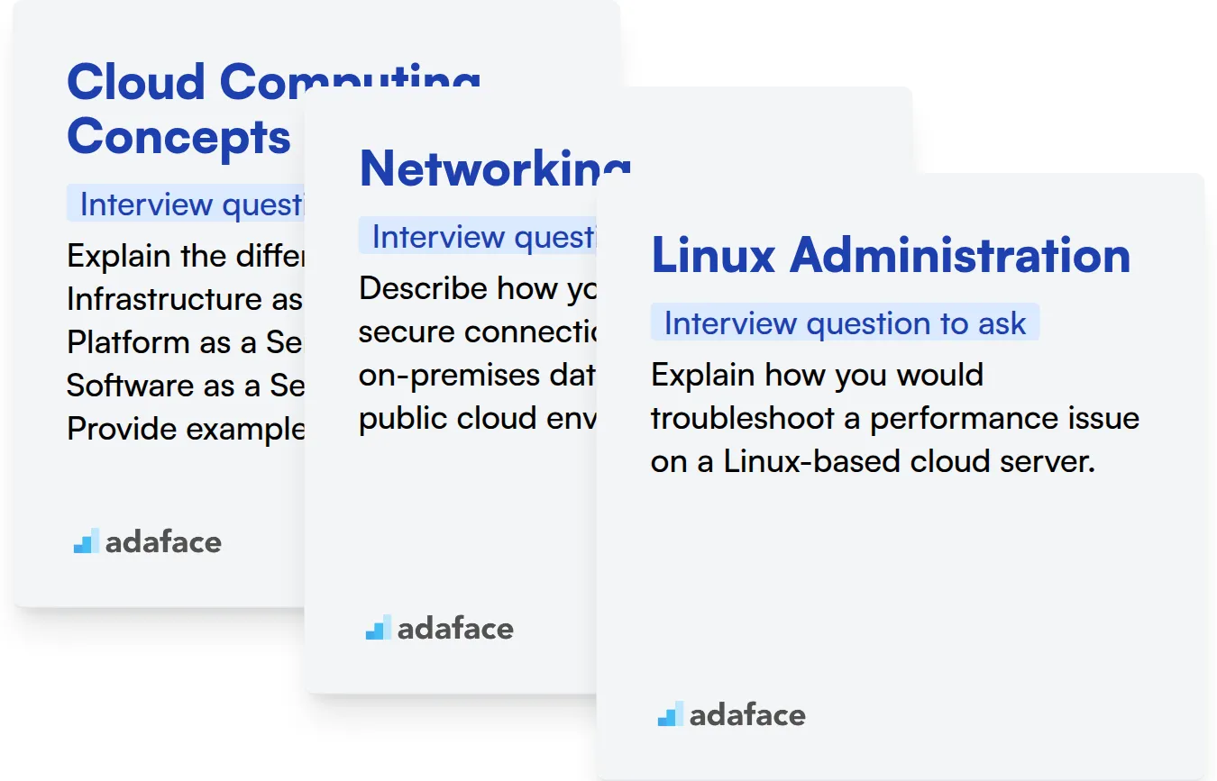 Which Cloud Engineer skills should you evaluate during the interview phase?