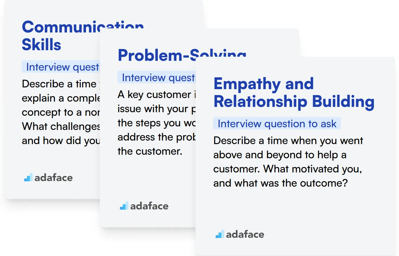 Which Customer Success skills should you evaluate during the interview phase?