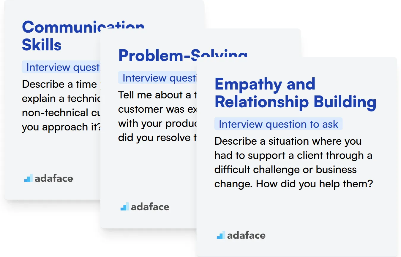 Which Customer Success Manager skills should you evaluate during the interview phase?