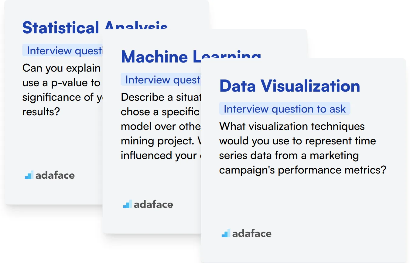 Which Data Mining skills should you evaluate during the interview phase?