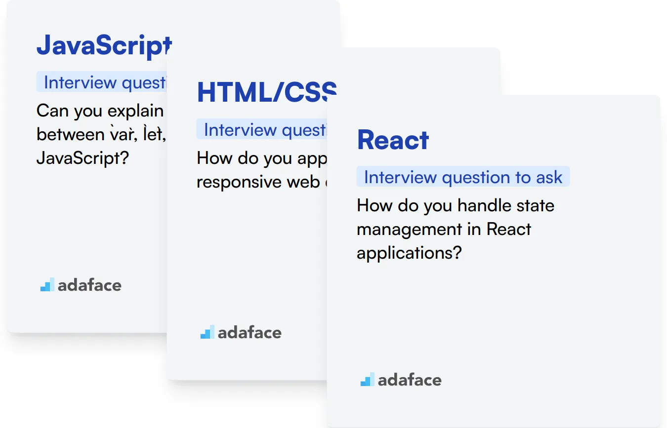 Which Front-End Development skills should you evaluate during the interview phase?