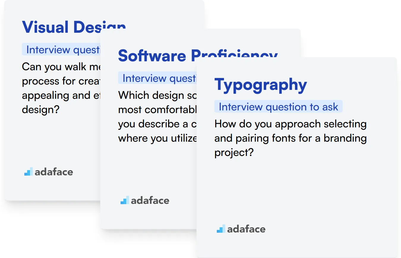 Which Graphic Design skills should you evaluate during the interview phase?