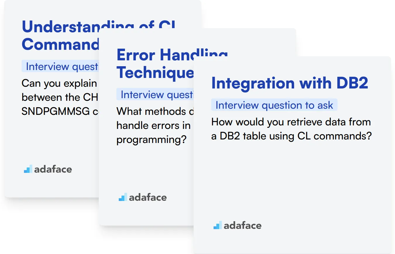 Which IBM CL Programming skills should you evaluate during the interview phase?