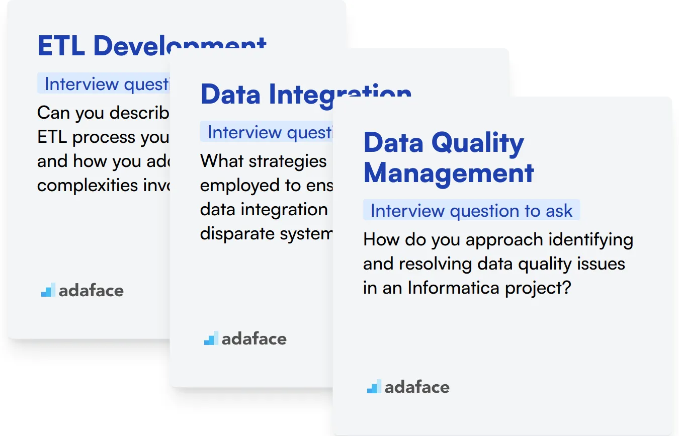 Which Informatica skills should you evaluate during the interview phase?