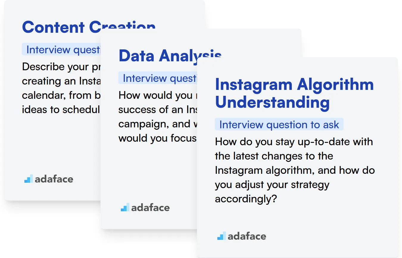 Which Instagram Marketing Manager skills should you evaluate during the interview phase?