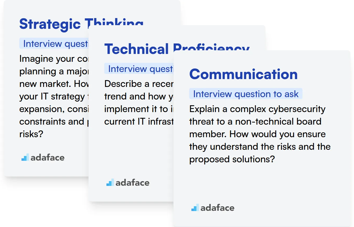 Which IT Director skills should you evaluate during the interview phase?
