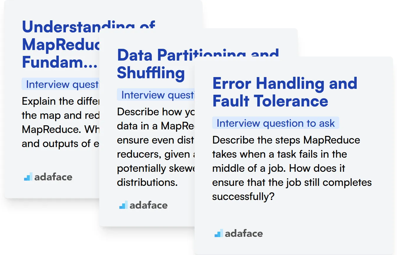 Which MapReduce skills should you evaluate during the interview phase?