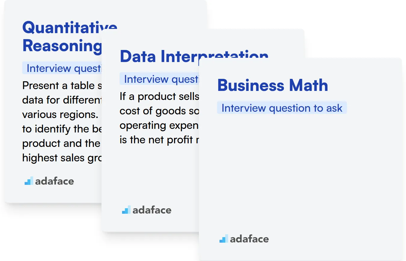Which Math Skills skills should you evaluate during the interview phase?