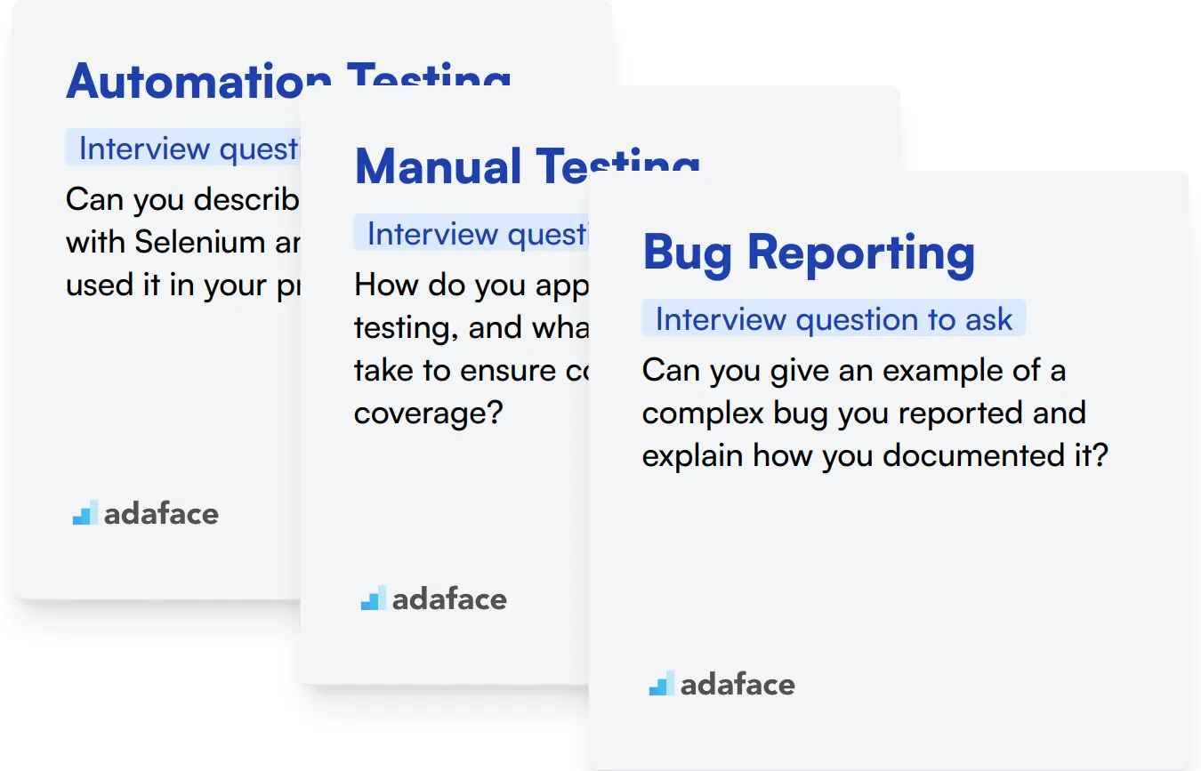 Which Mobile App Testing skills should you evaluate during the interview phase?