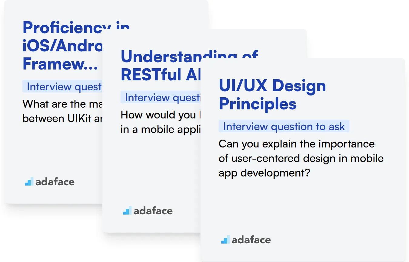 Which Mobile Developer skills should you evaluate during the interview phase?