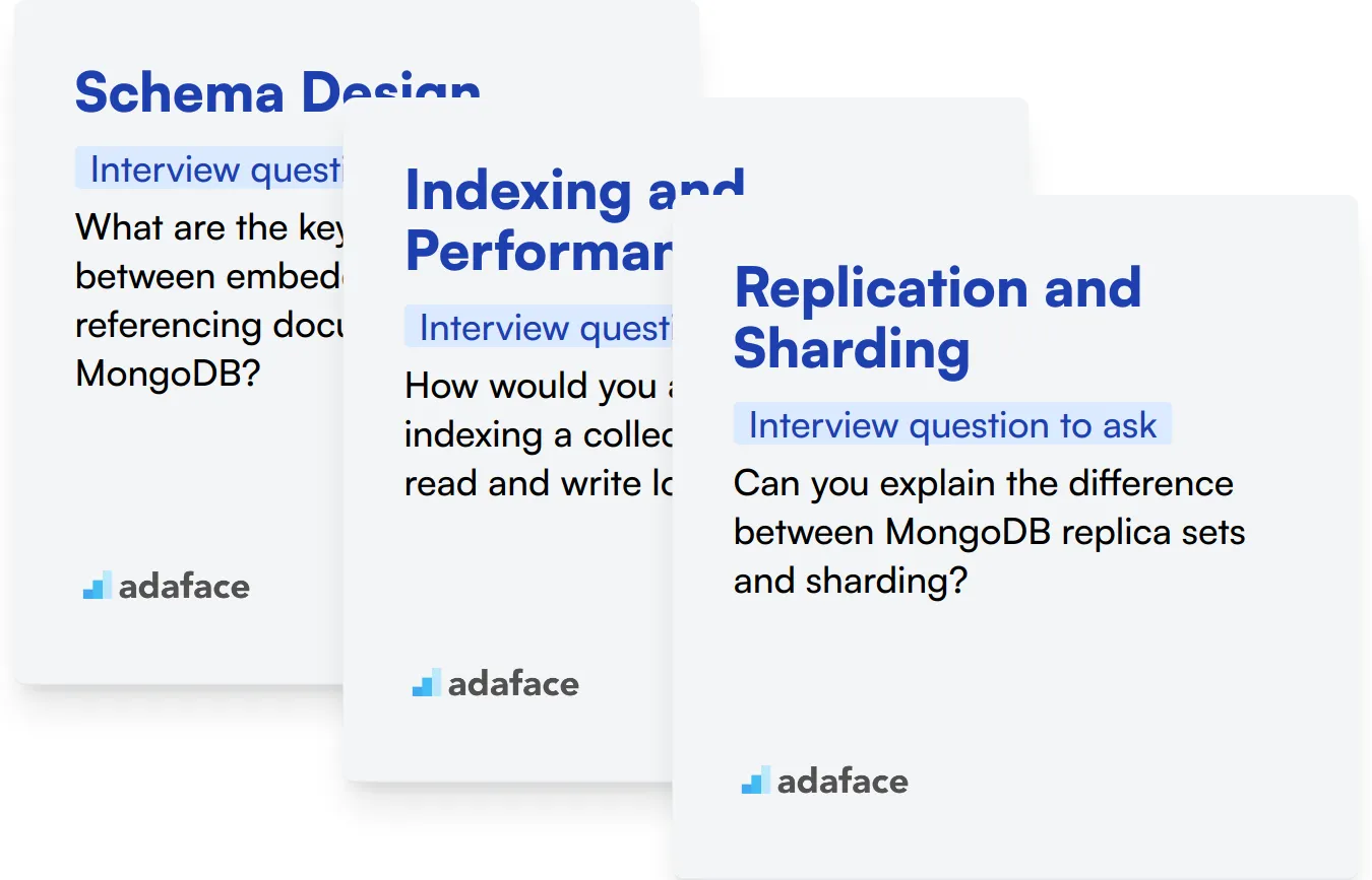 Which MongoDB skills should you evaluate during the interview phase?