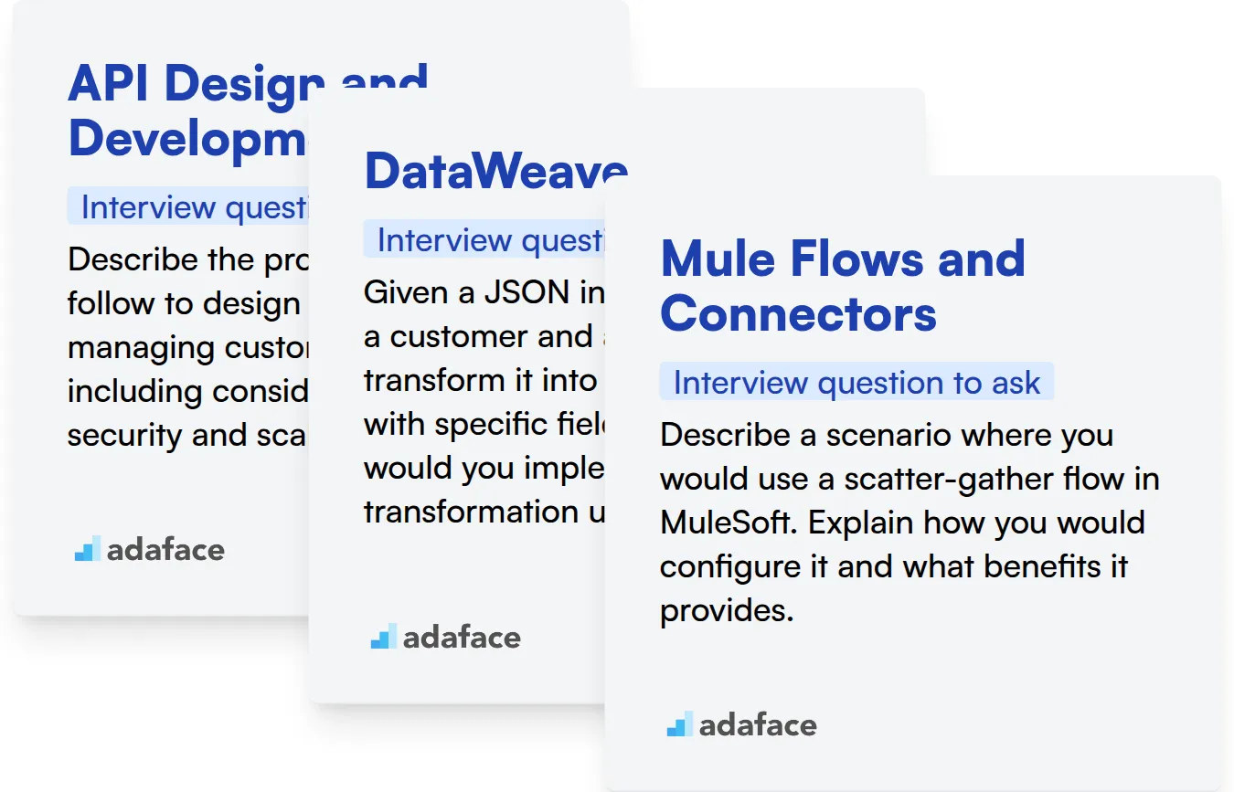 Which MuleSoft skills should you evaluate during the interview phase?