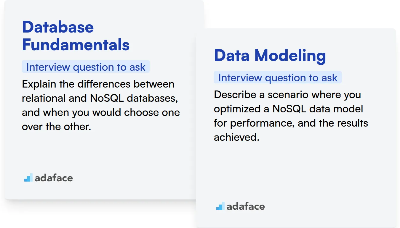 Which NoSQL Developer skills should you evaluate during the interview phase?