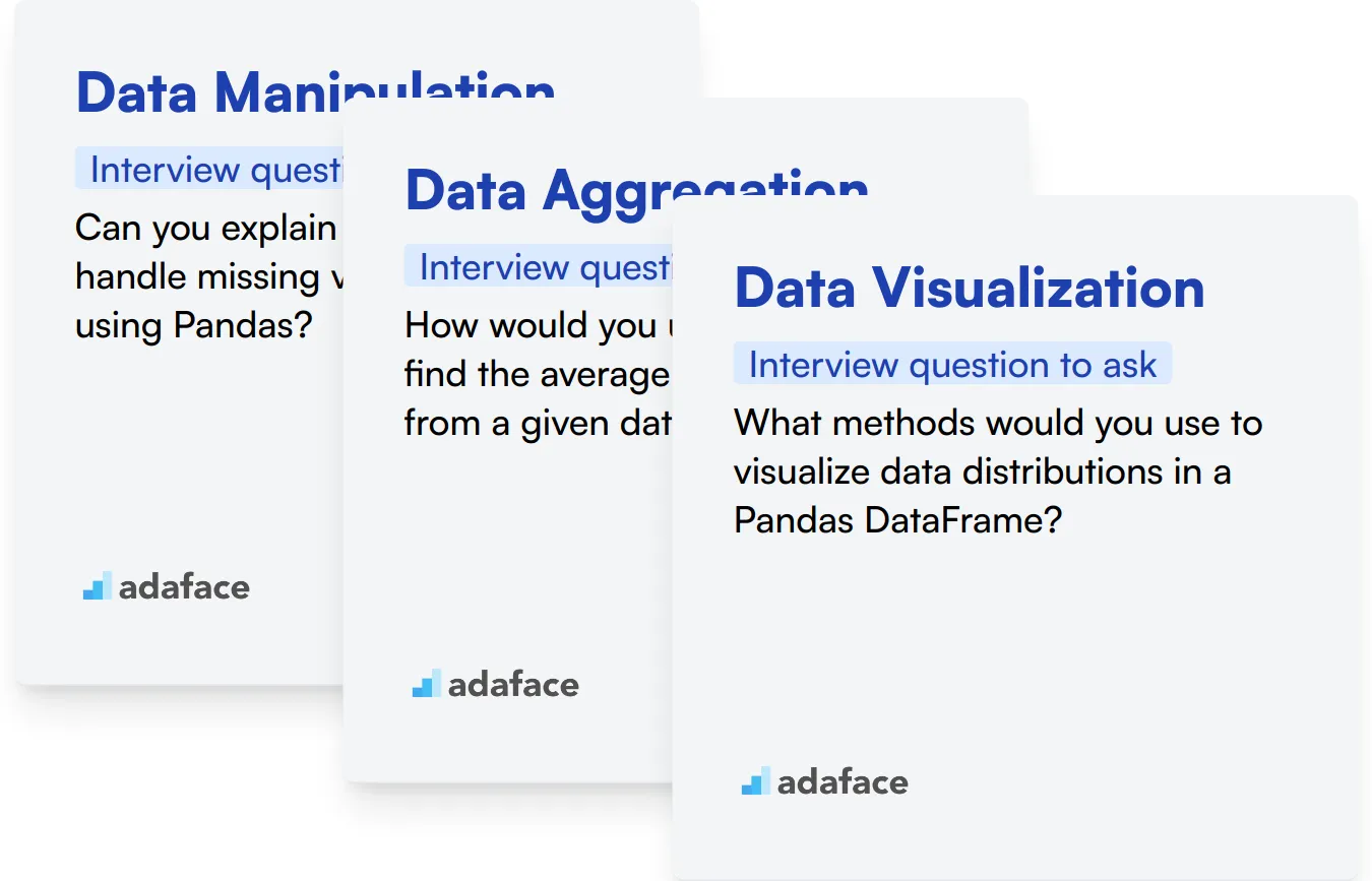 Which Pandas skills should you evaluate during the interview phase?