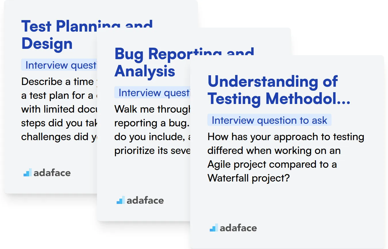 Which Program Testing skills should you evaluate during the interview phase?
