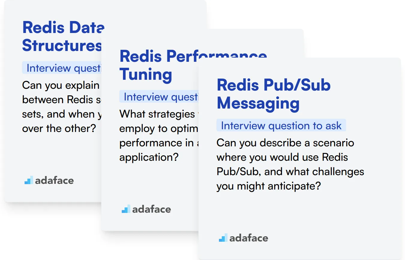 Which Redis skills should you evaluate during the interview phase?