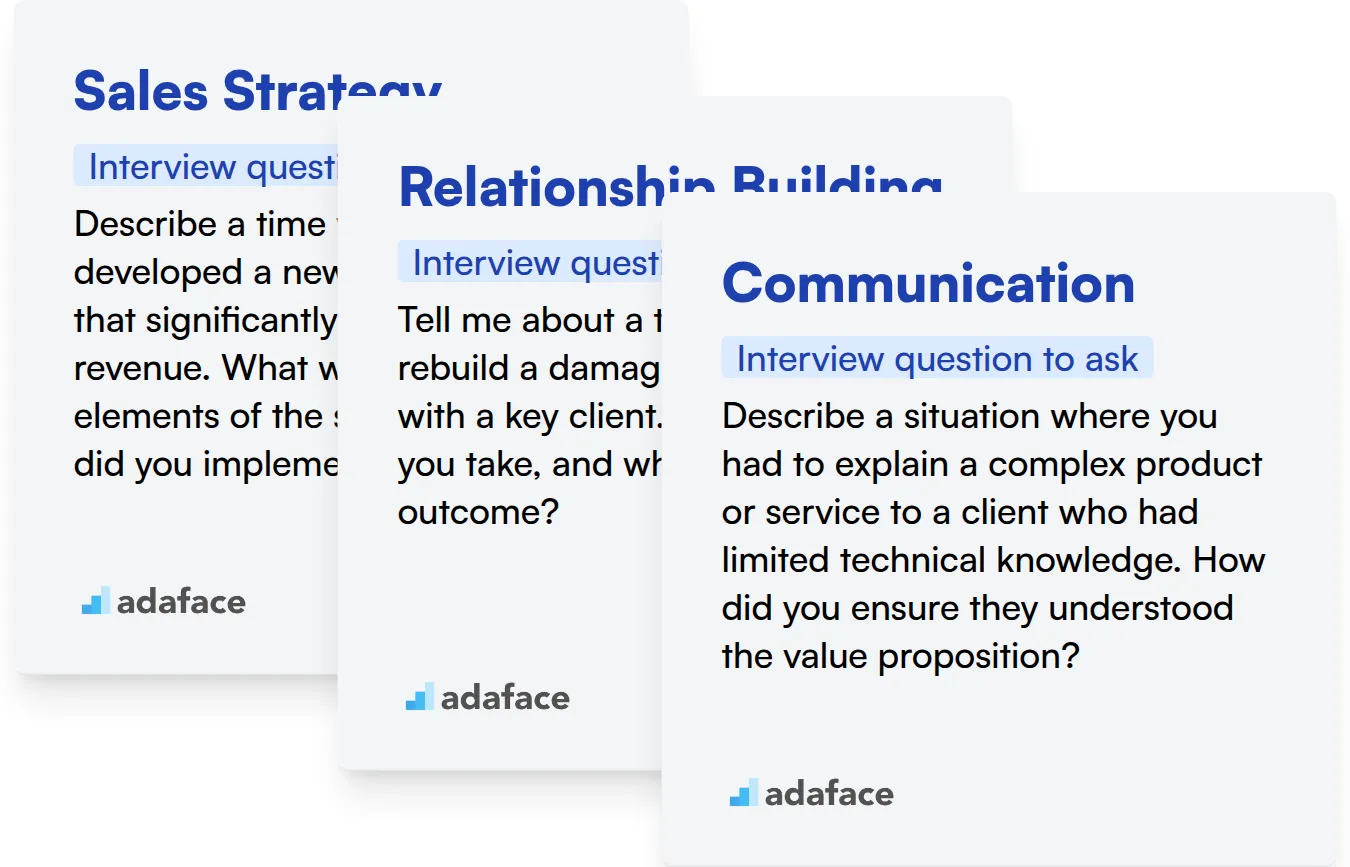 Which Sales Account Director skills should you evaluate during the interview phase?
