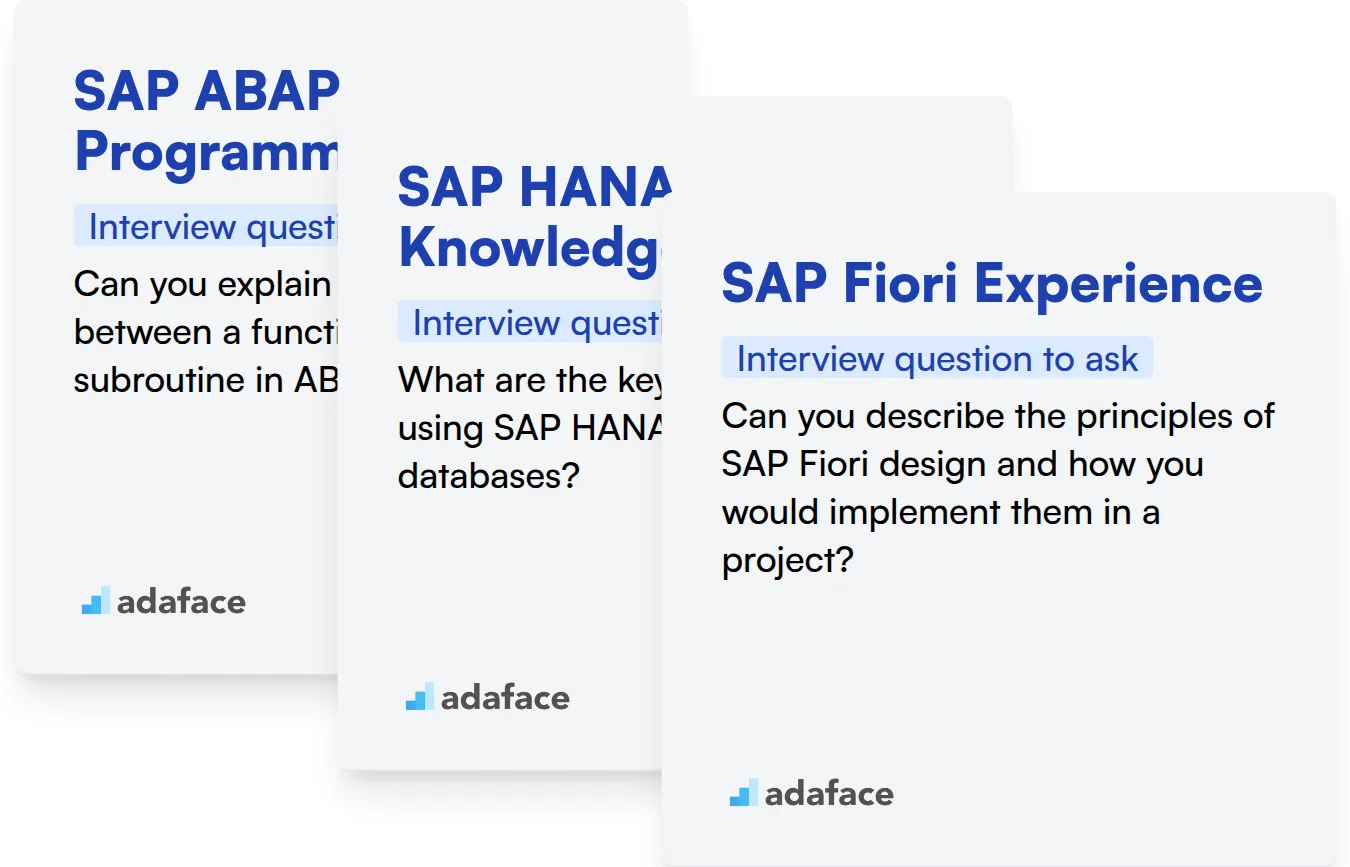 Which Sap Technical Consultant skills should you evaluate during the interview phase?