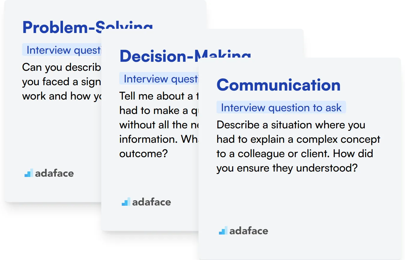 Which Situational Judgement skills should you evaluate during the interview phase?