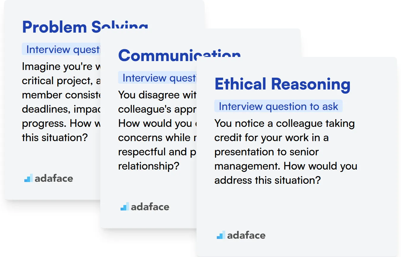 Which Situational Judgement skills should you evaluate during the interview phase?