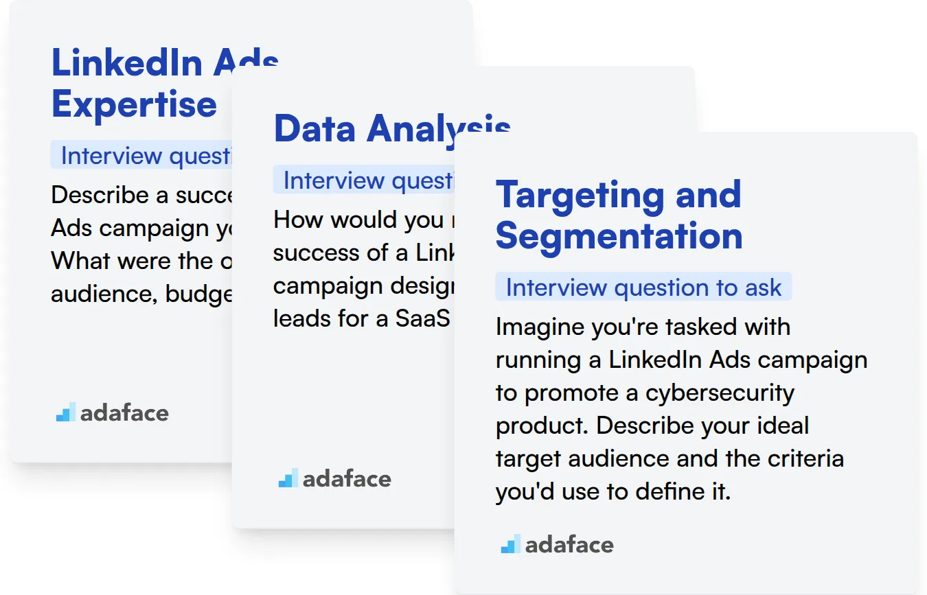 Which Social Media Manager (LinkedIn Ads) skills should you evaluate during the interview phase?