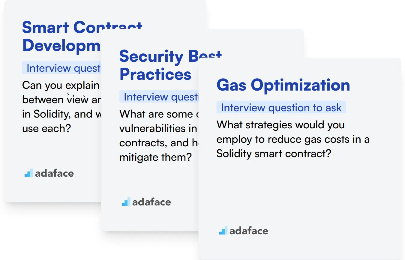 Which Solidity skills should you evaluate during the interview phase?