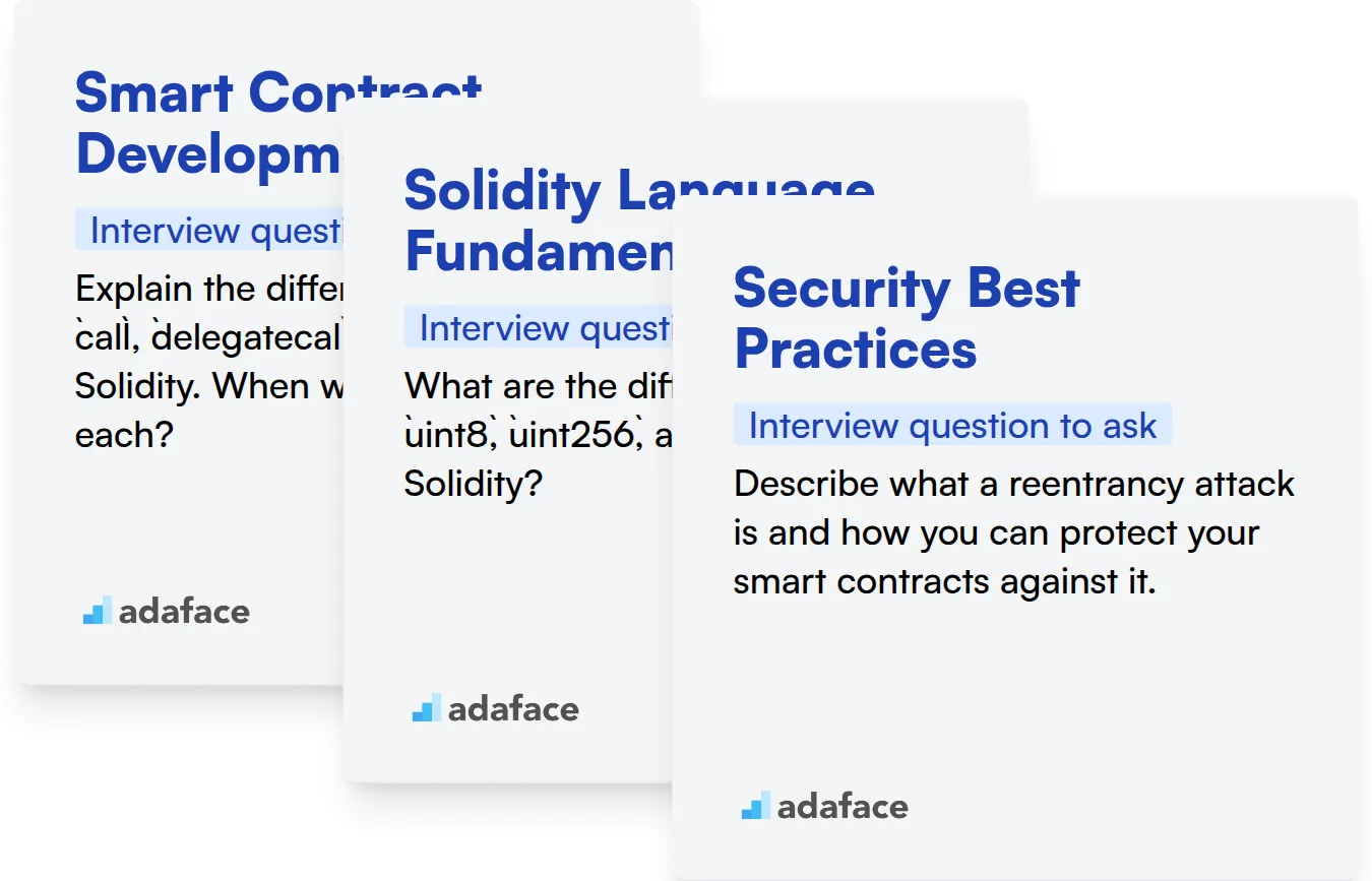 Which Solidity skills should you evaluate during the interview phase?