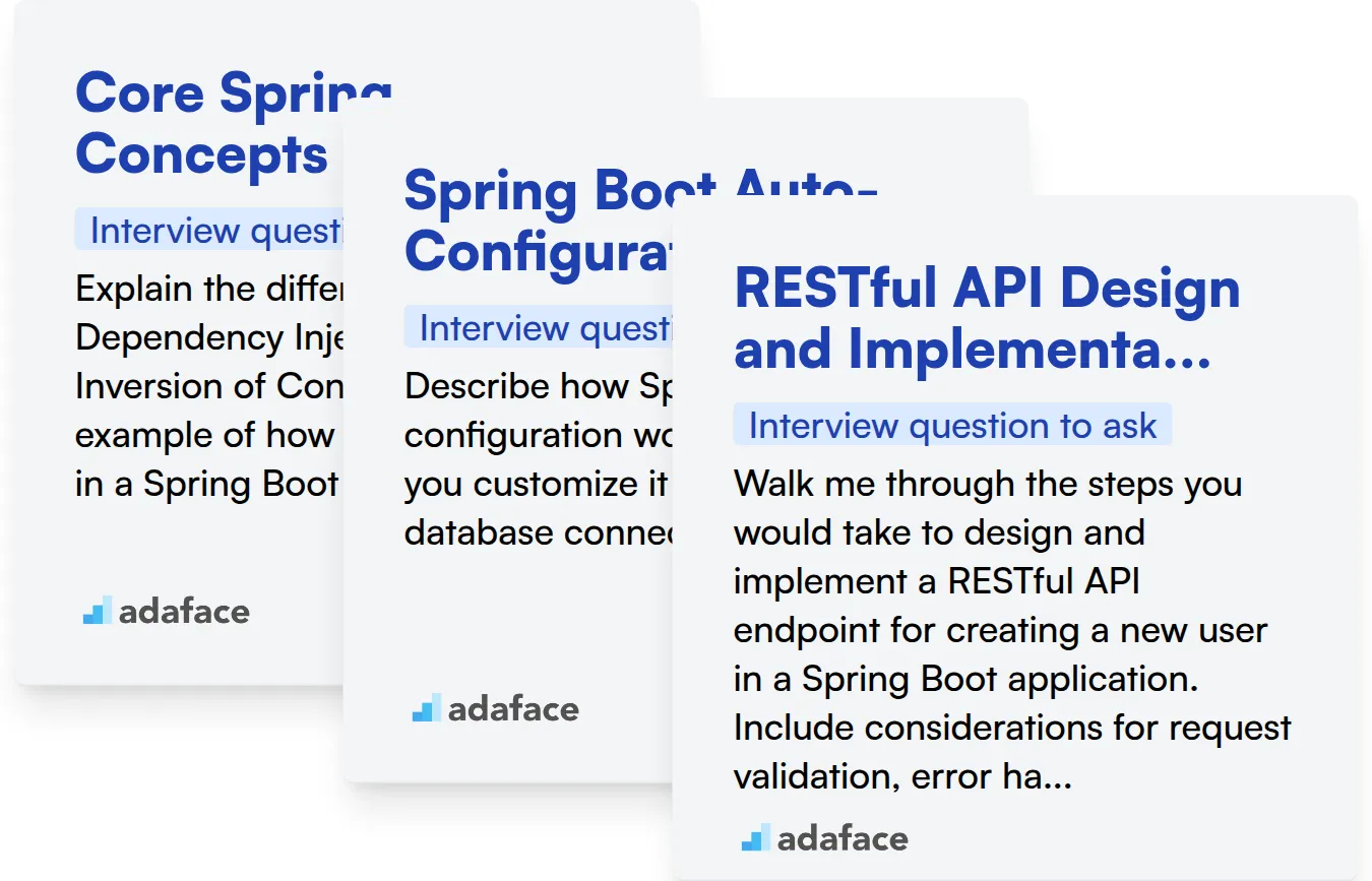 Which Spring Boot skills should you evaluate during the interview phase?