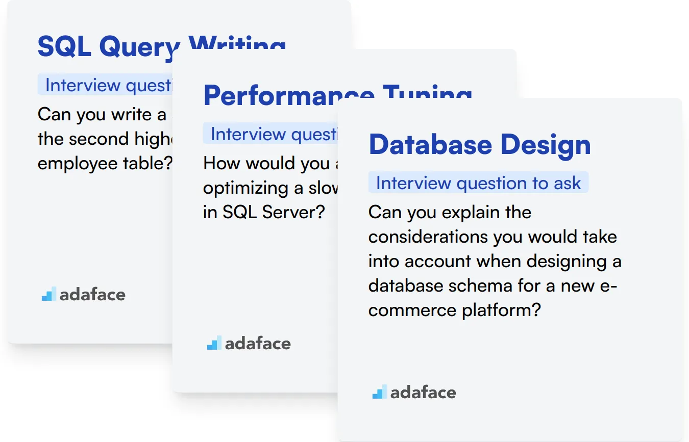 Which SQL Server skills should you evaluate during the interview phase?