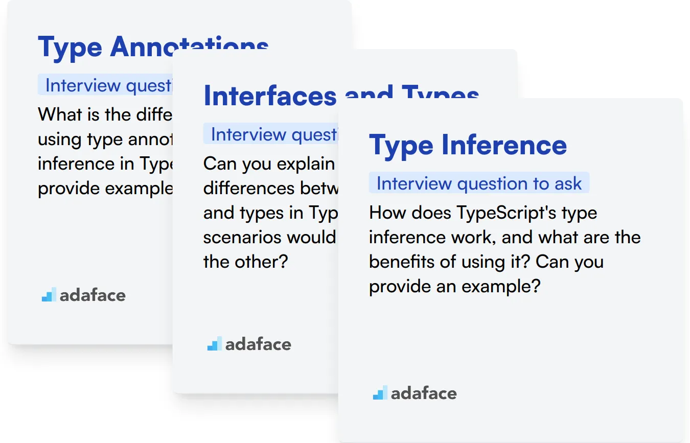 Which TypeScript skills should you evaluate during the interview phase?