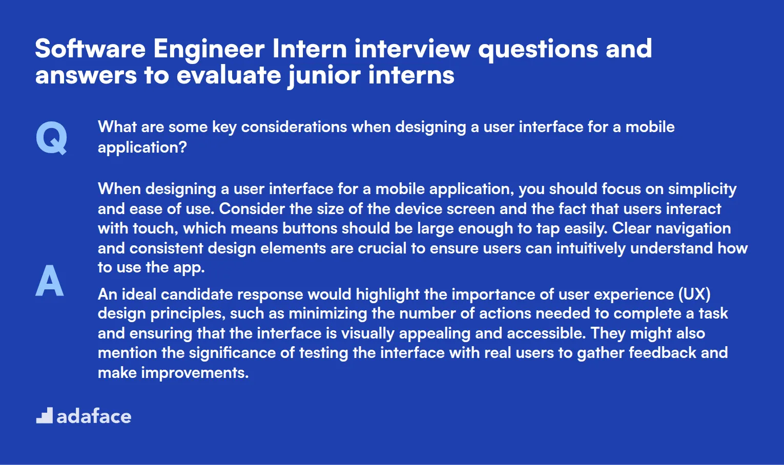 5 Software Engineer Intern interview questions and answers to evaluate junior interns