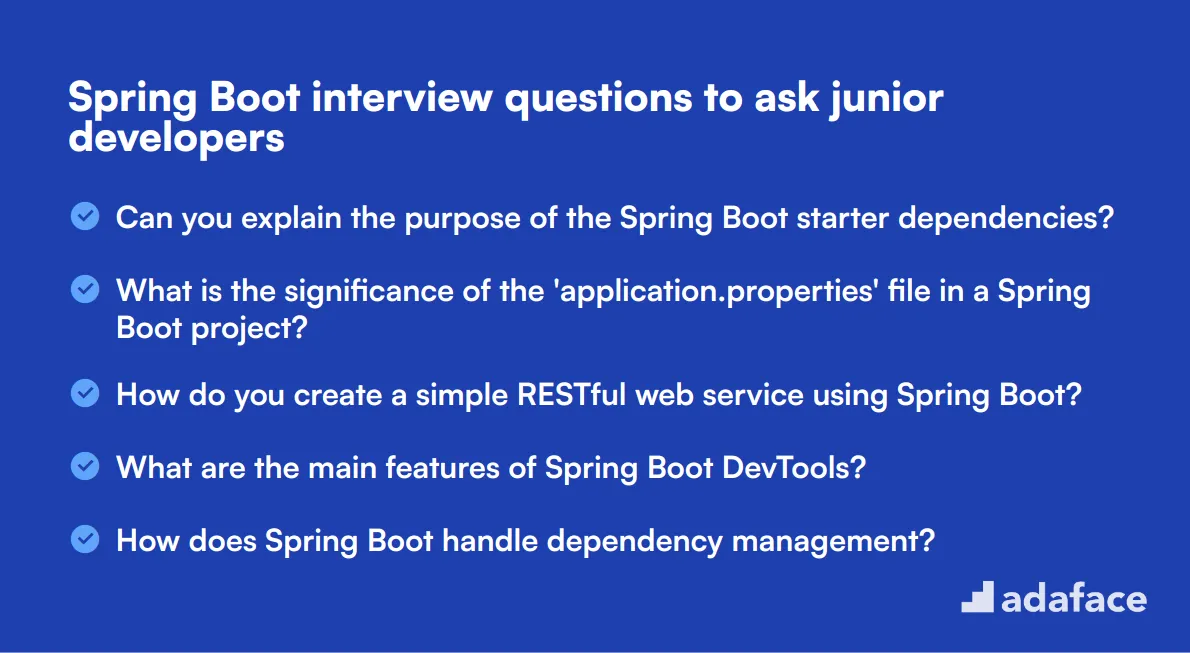 20 Spring Boot interview questions to ask junior developers