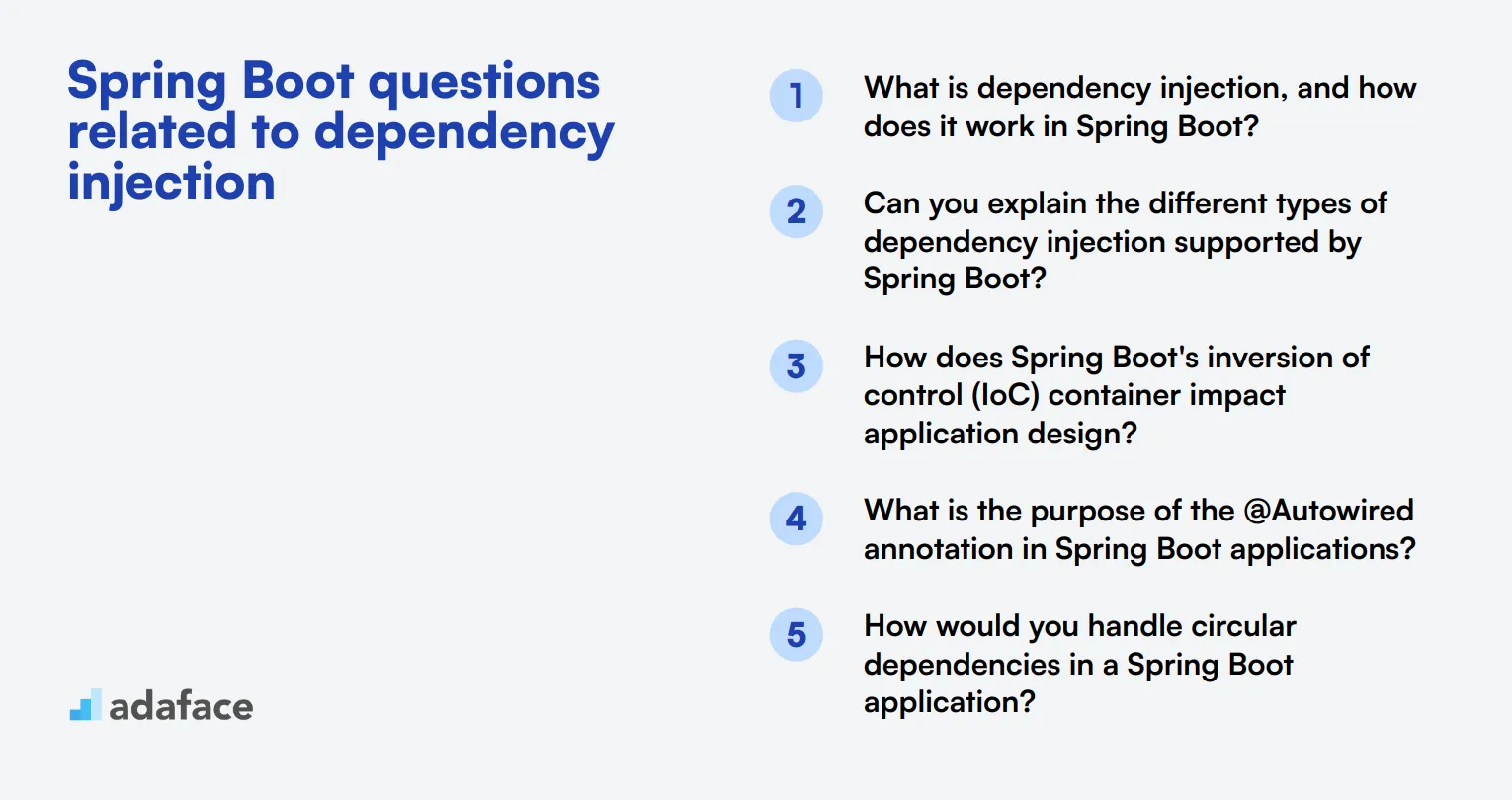 12 Spring Boot questions related to dependency injection