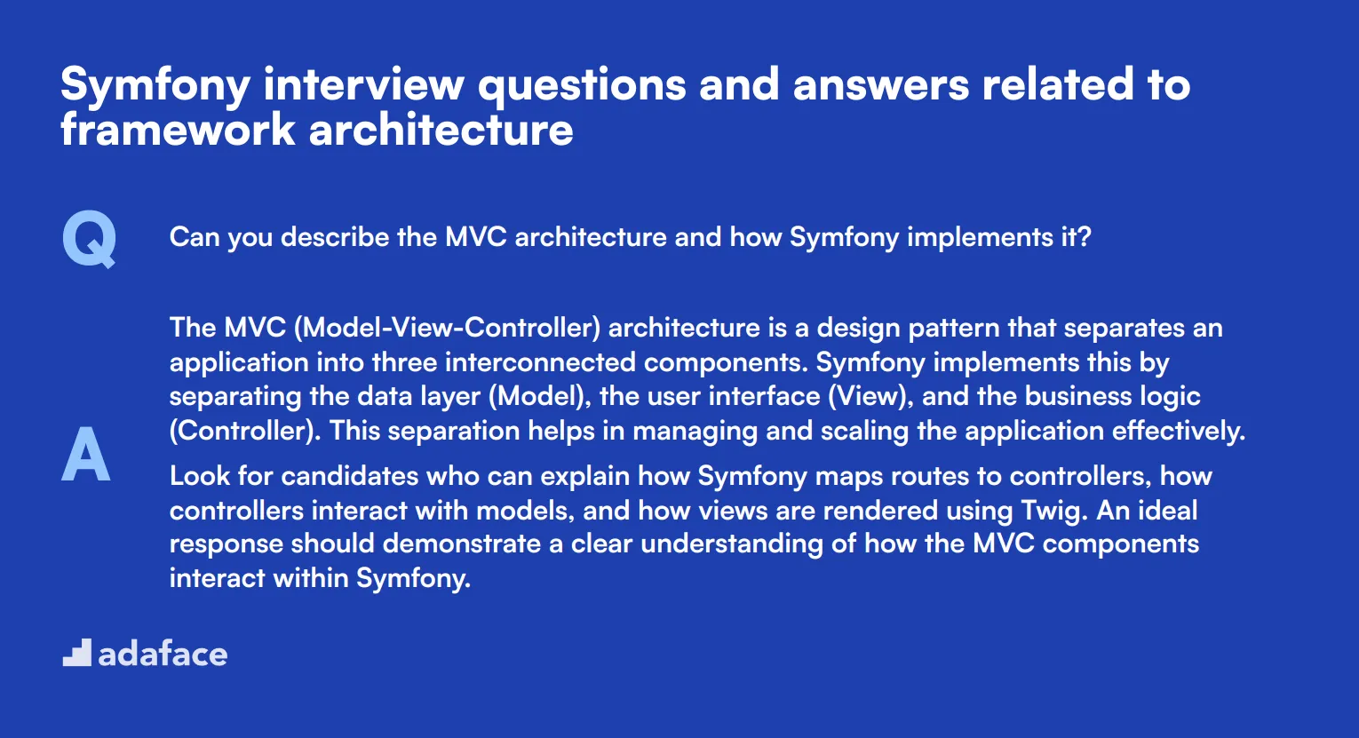 8 Symfony interview questions and answers related to framework architecture