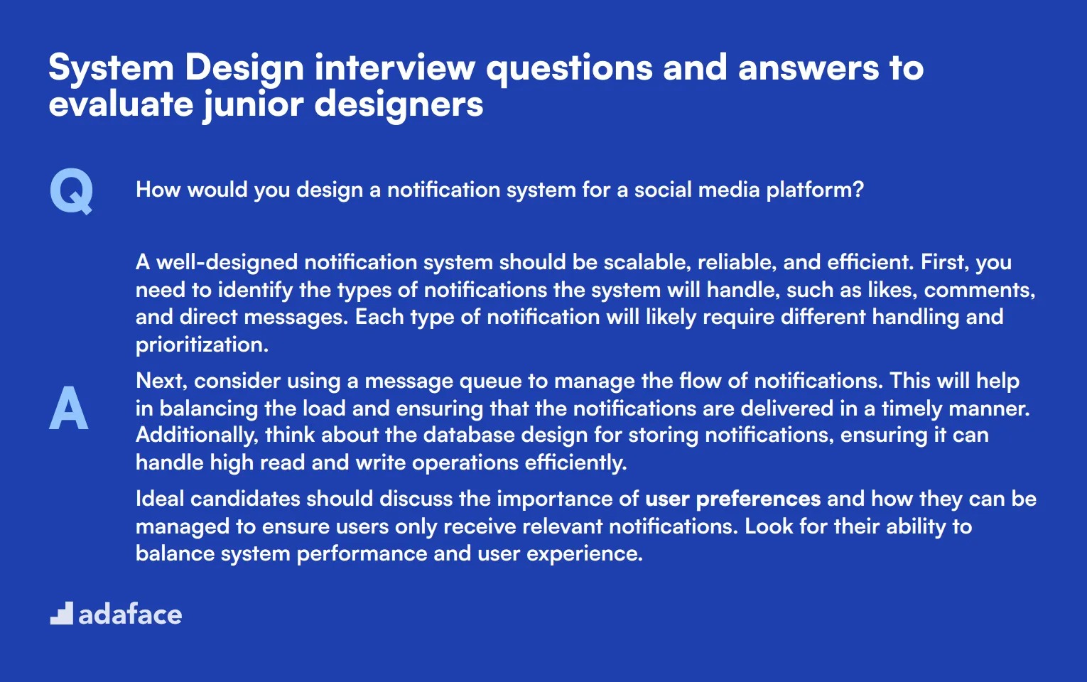 8 System Design interview questions and answers to evaluate junior designers