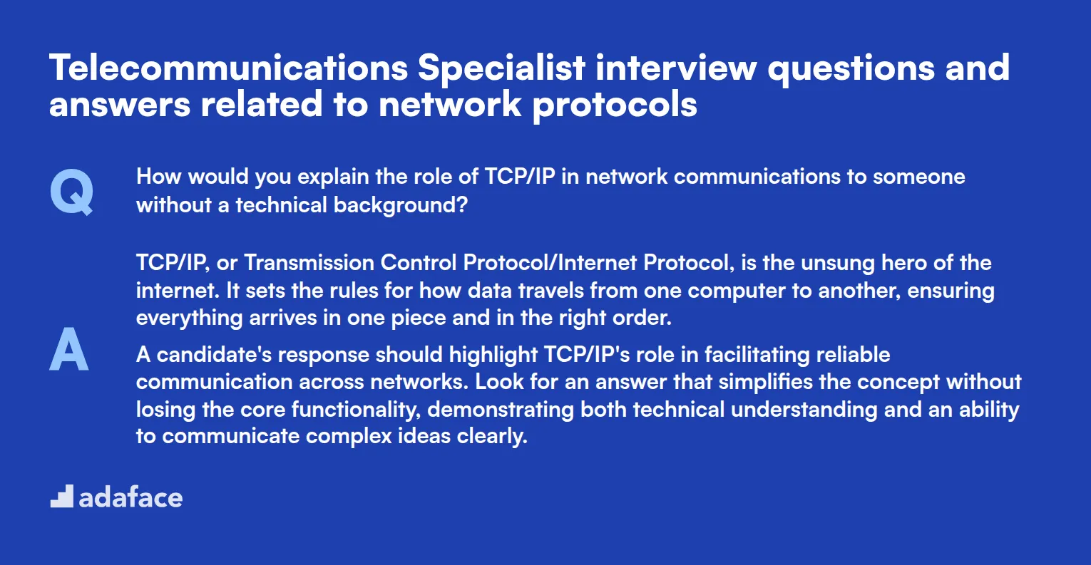 7 preguntas y respuestas de entrevista para especialistas en telecomunicaciones relacionadas con protocolos de red