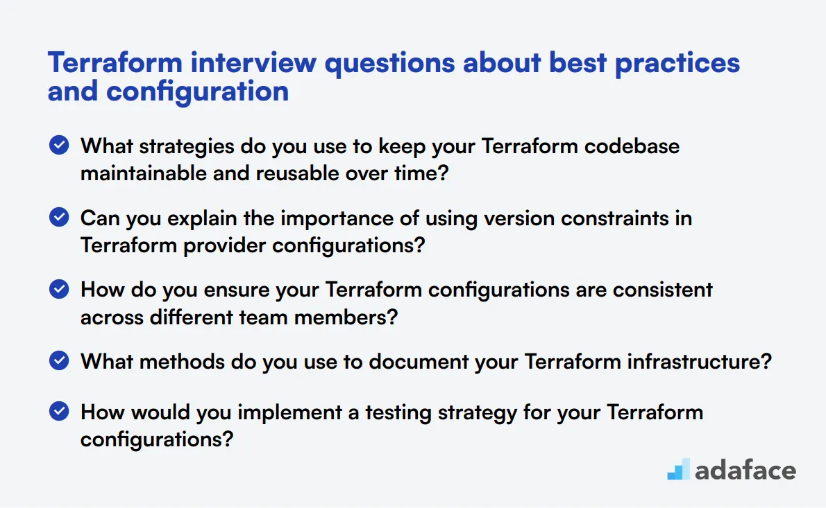 12 Terraform interview questions about best practices and configuration